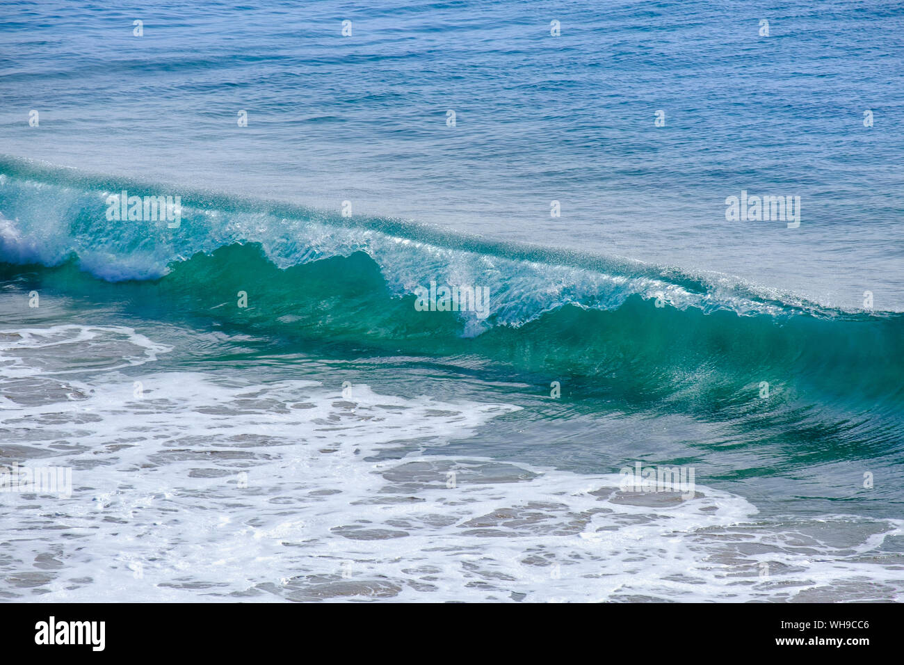 Brechende Welle, Lanzarote, Spanien Stockfoto