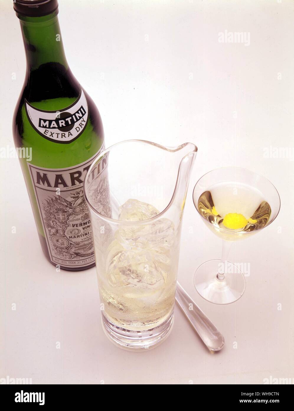 Martini Extra Dry Stockfoto