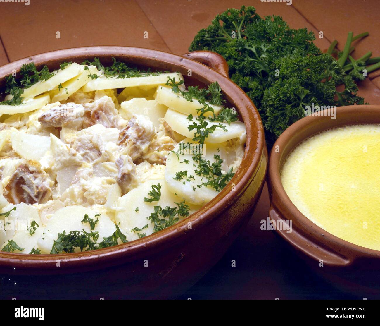 Fisch hot pot Stockfoto