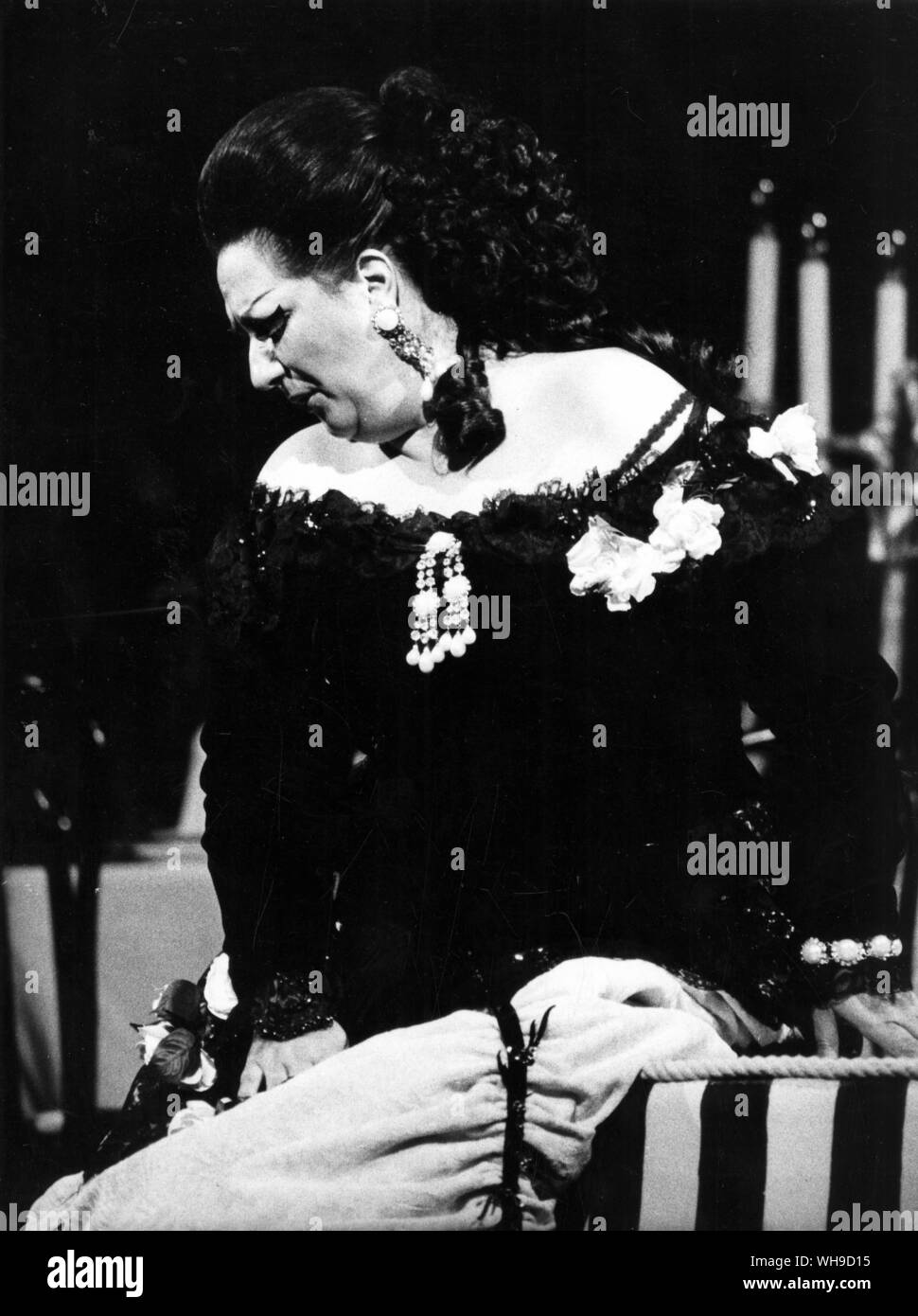 Caballe in Francata, Royal Opera House Stockfoto