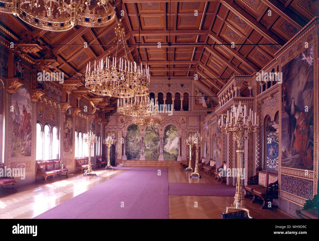 Neuschwanstein Sänger Hall Stockfoto