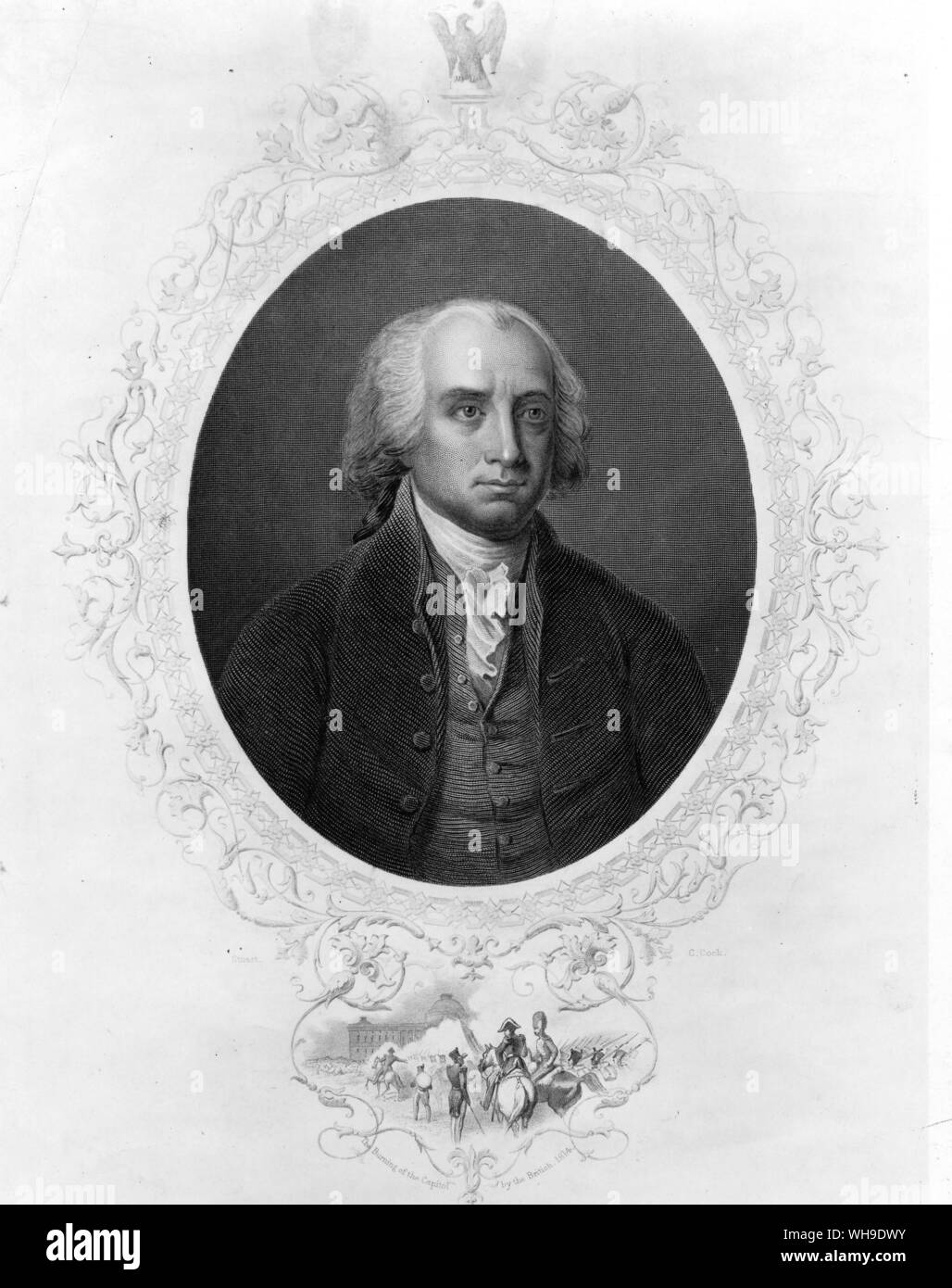 James Madison, der Staatssekretär und später der vierte Präsident der Vereinigten Staaten Stockfoto
