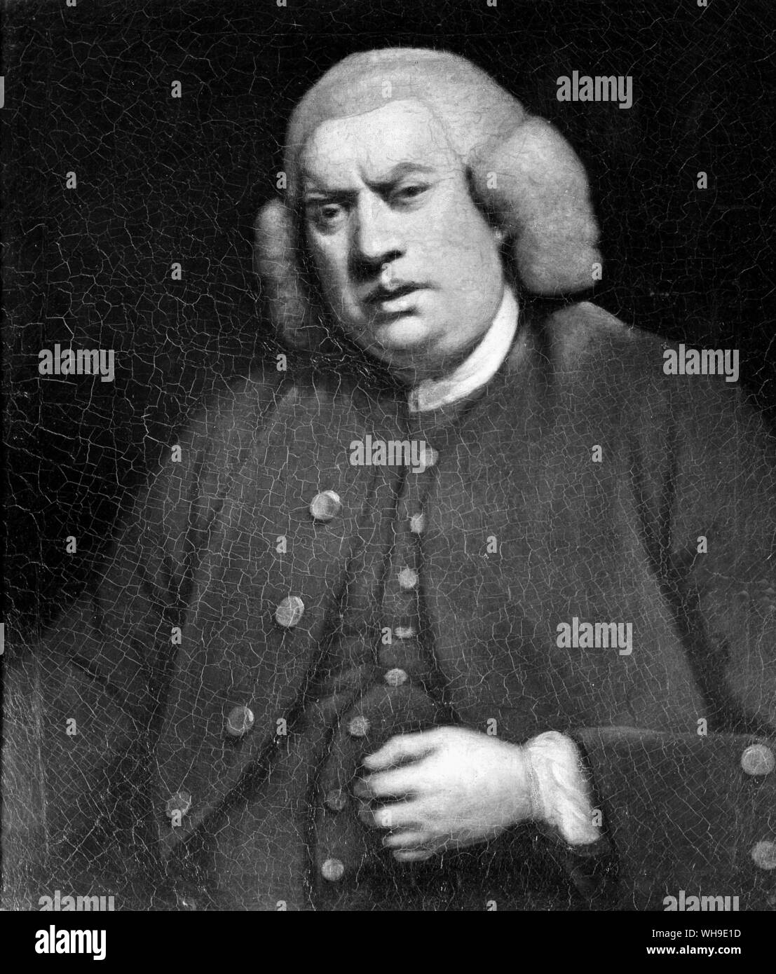 Samuel Johnson ('Dr. Johnson") (1709-1784), englischer Lexikograph, Autor und Kritiker von Reynolds, c 1772. Stockfoto