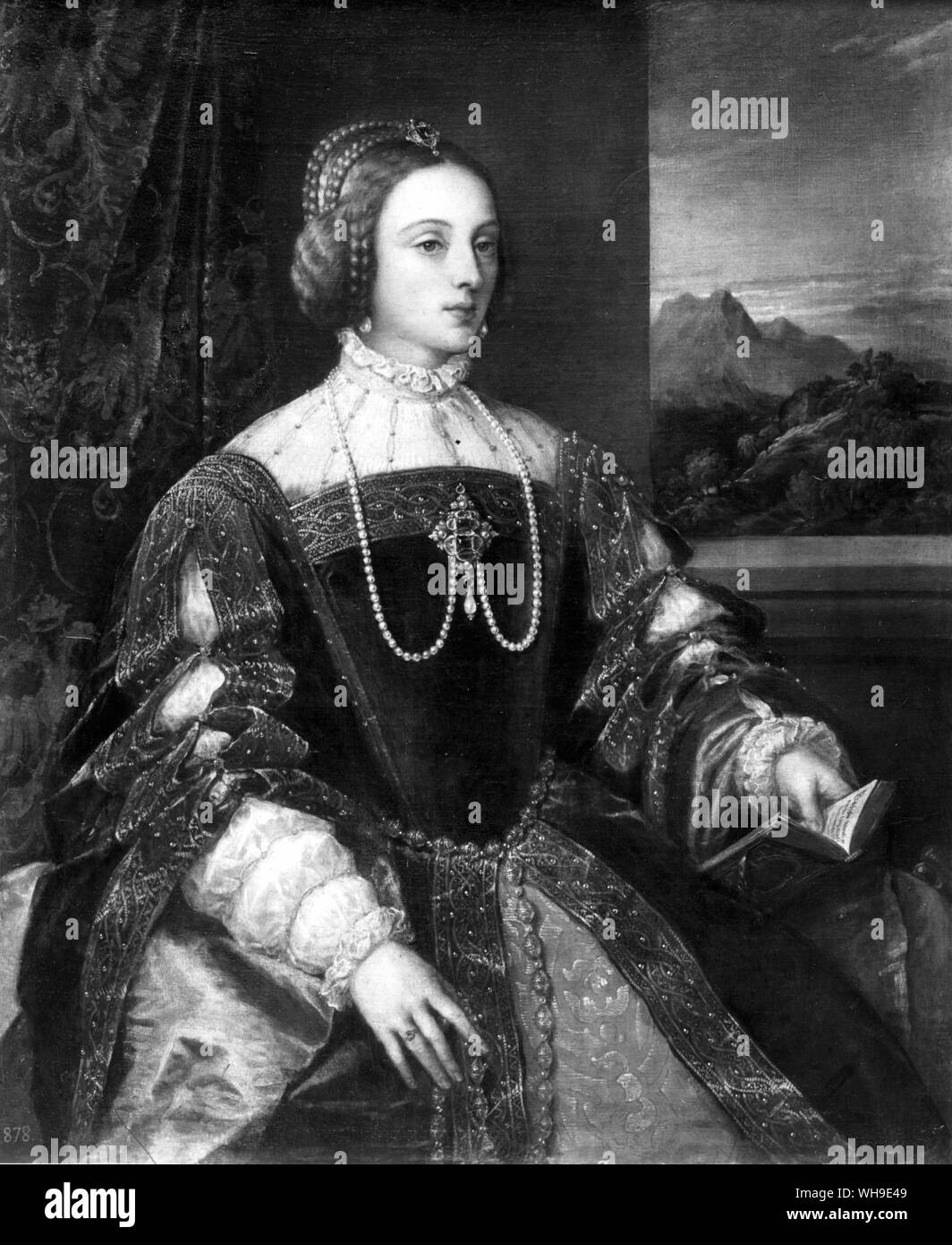 Isabella von Portugal (?) von Tizian. Oder Johanna von Kastilien (!?) Stockfoto