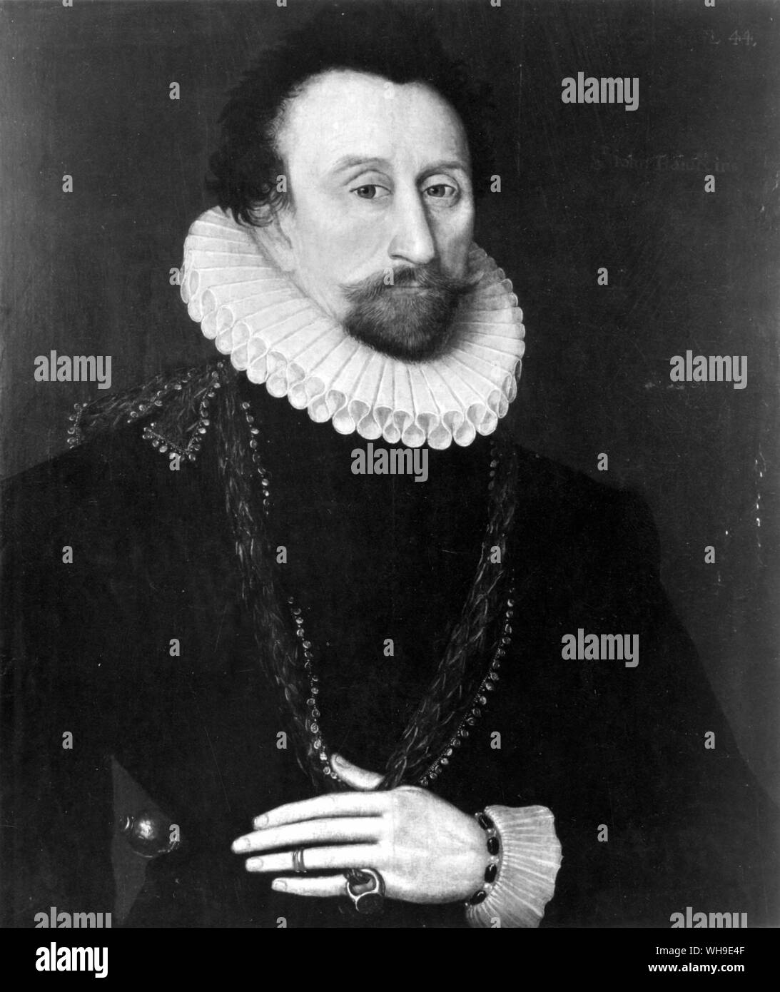 Sir John Hawkins, c 1576 (1532-1595). Englisch Navigator, in Plymouth, Devon geboren. Stockfoto