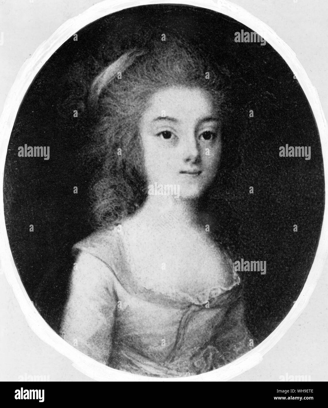 Madame Eliza de Feuillade, einer der novellist, Freunde Jane Austin's. Stockfoto