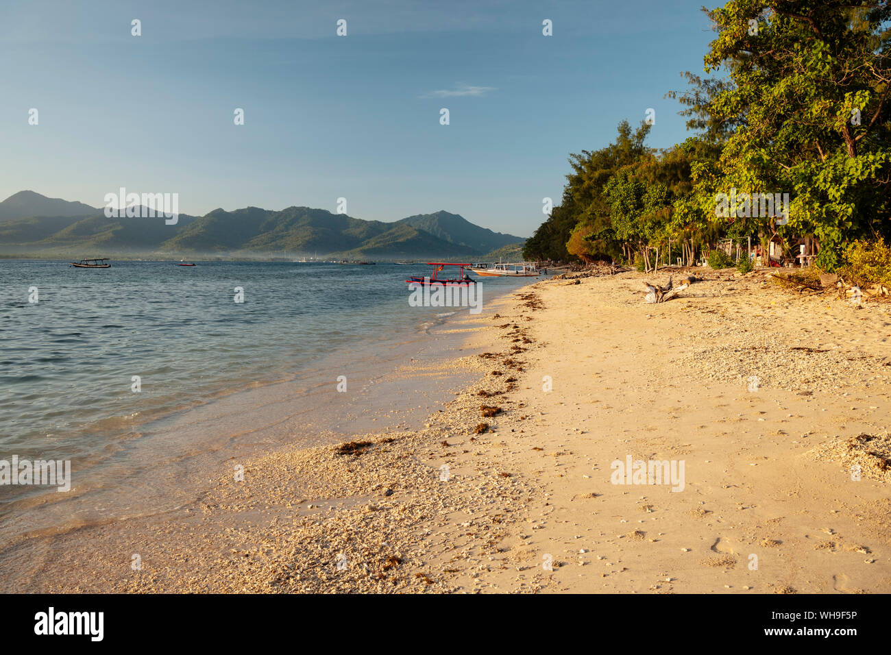 Strand von Gili Air, Gili Trawangan, Lombok, Indonesien, Südostasien, Asien Stockfoto