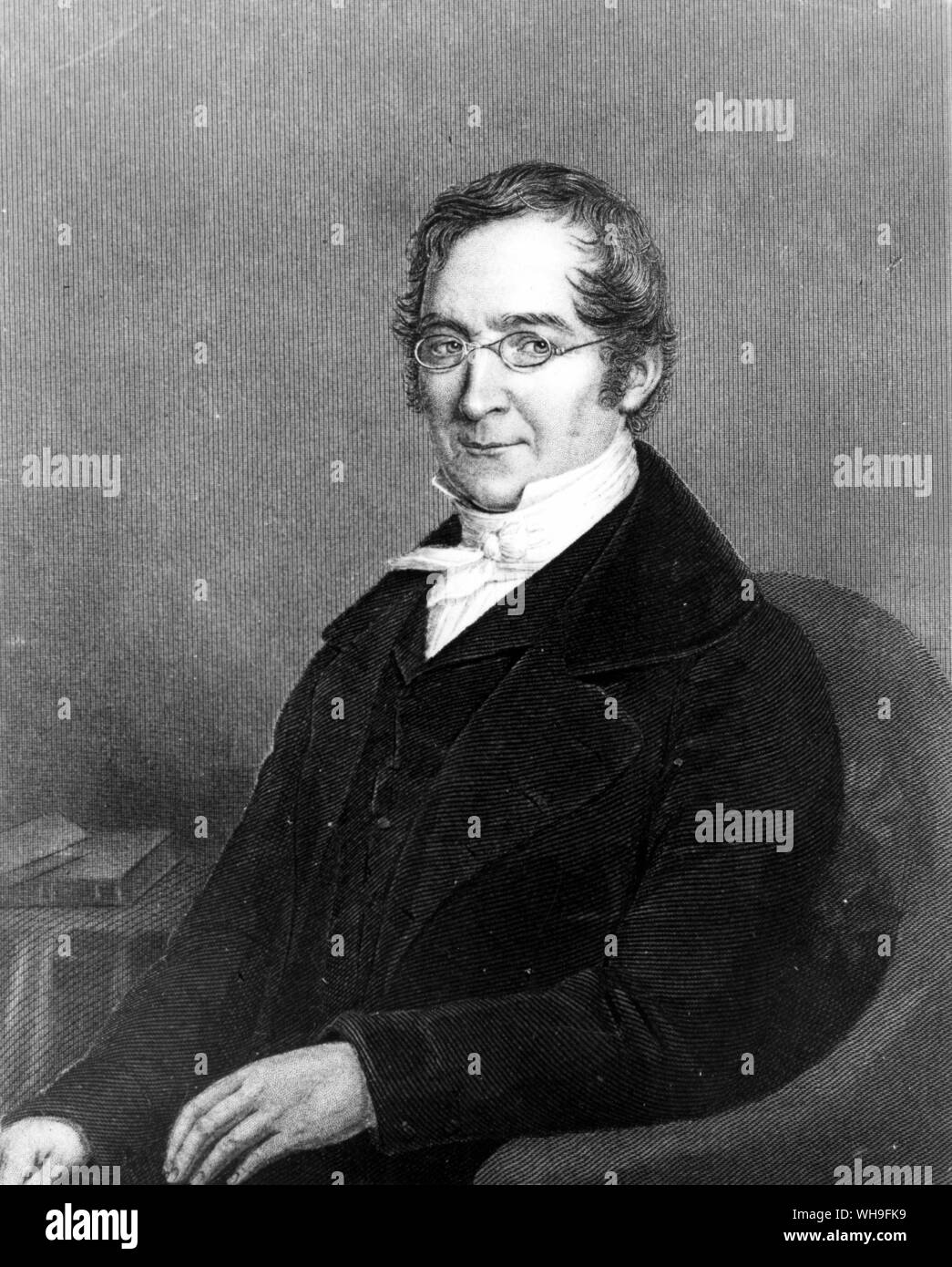 Joseph Louis Gay-Lussac (1778-1850), französischer Physiker und Chemiker, der die physikalischen Eigenschaften von Gasen untersucht. Stockfoto