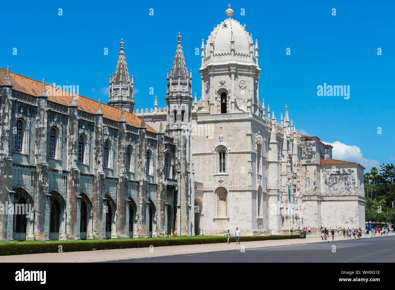 Mosteiro Dos Jeronimos (Kloster der das Hieronymuskloster), UNESCO-Weltkulturerbe, Belem, Lissabon, Portugal, Europa Stockfoto