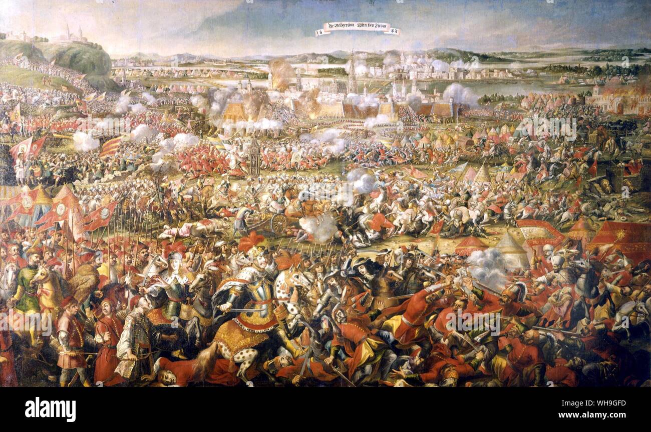 Entlastung des Letzten türkische Belagerung von Wien 1683 Stockfoto