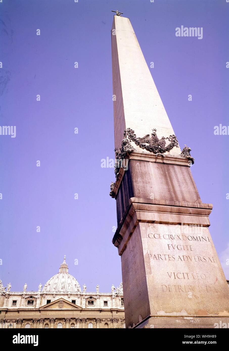Obelisk Piazza an St. Peters in Rom Stockfoto
