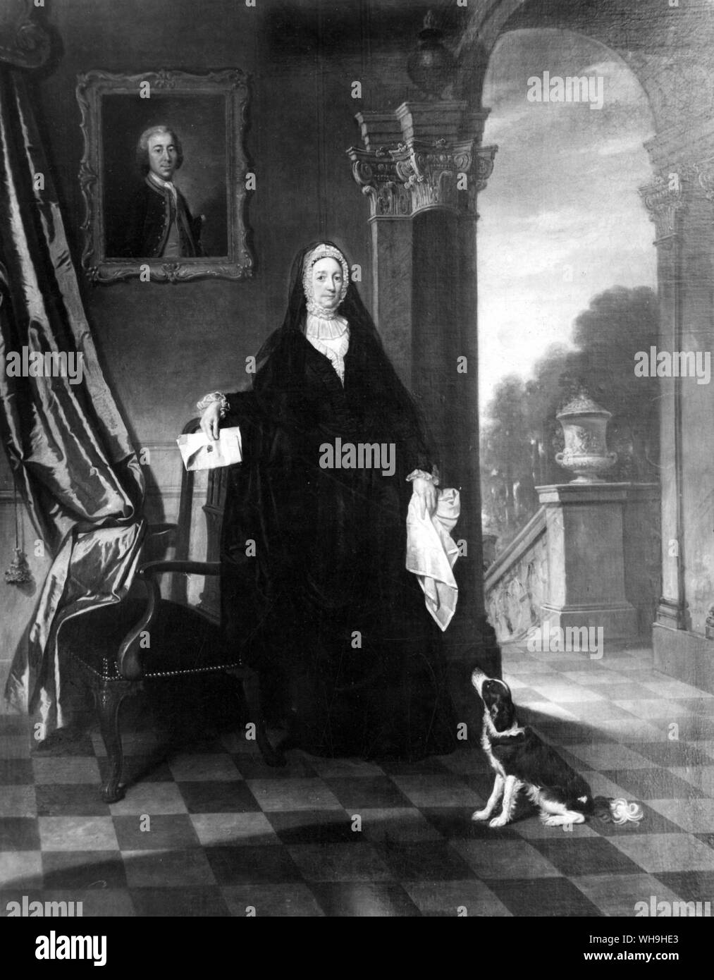 Frau Salisbury. Öl, das durch Zoffanys. Stockfoto