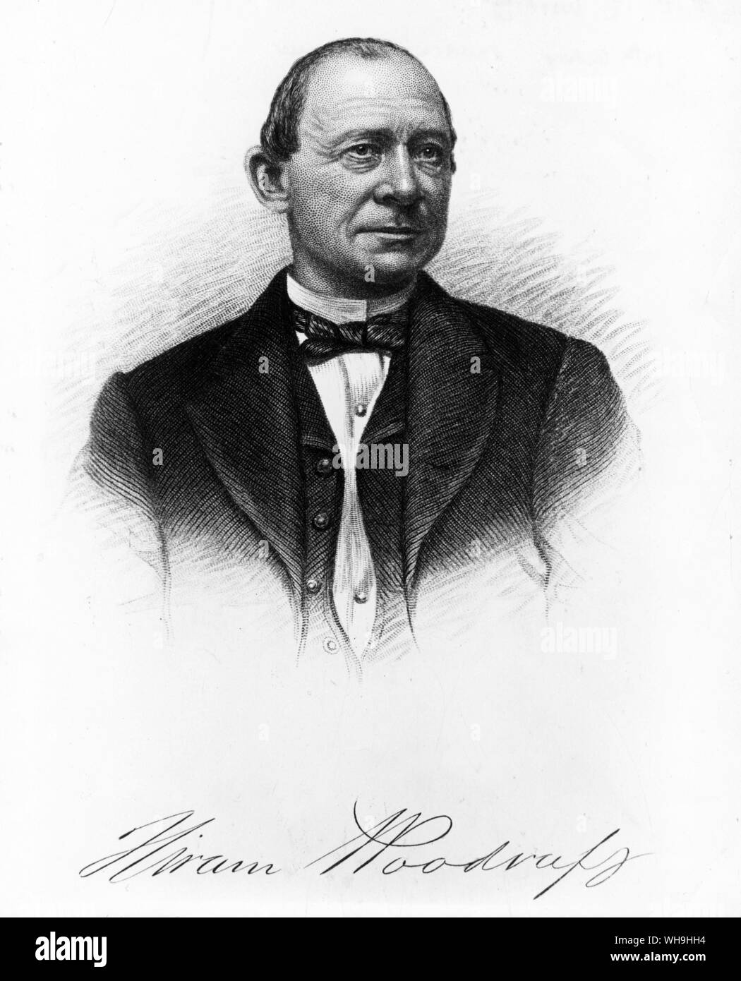 Hiram, Waldmeister, 19. Jahrhundert amerikanische Rennpferd Eigentümer. Stockfoto
