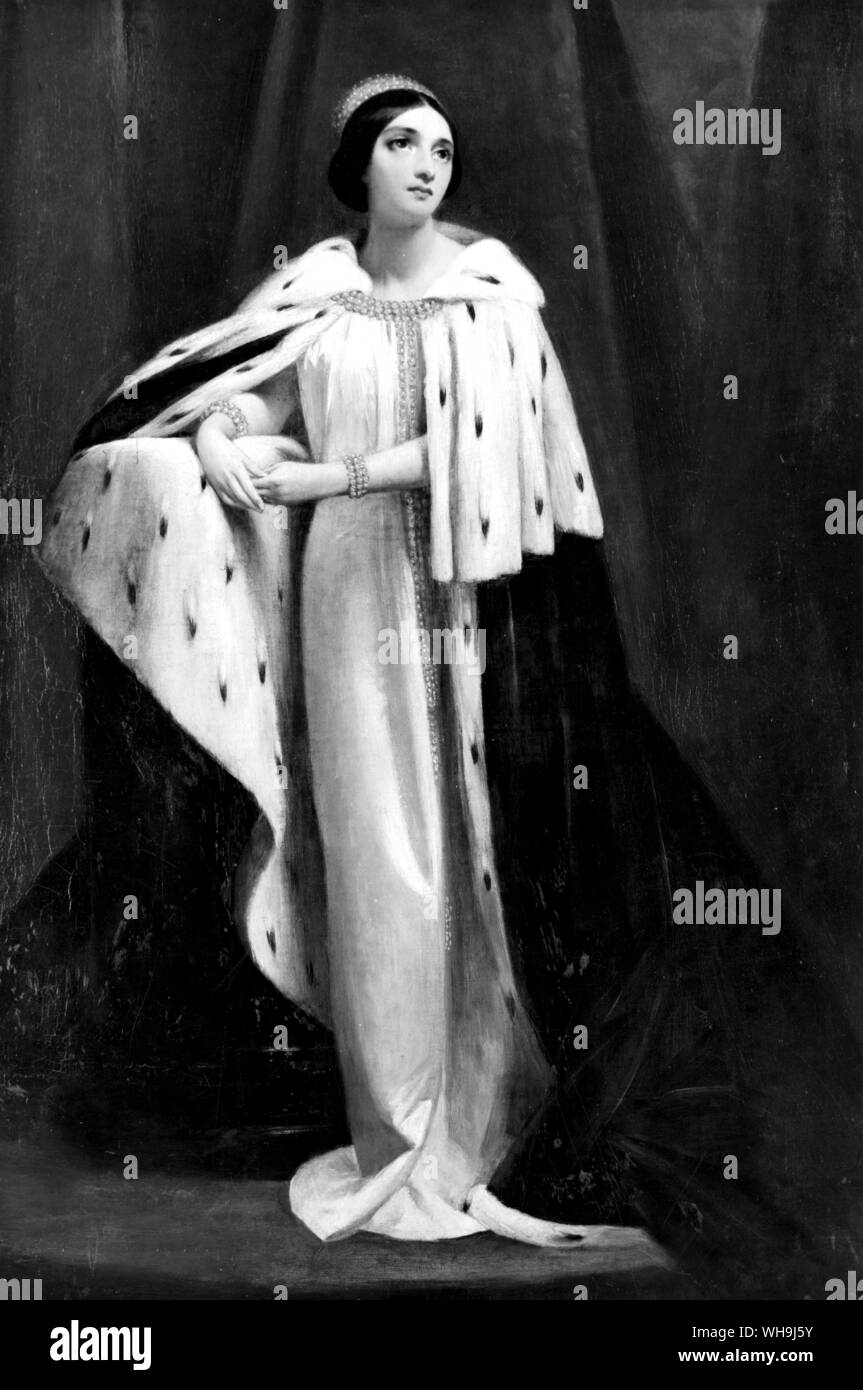 Frau Charles Kean, als Hermine von Charles Leslie R.A. Winter's Tale (Akte V sc. 3) 28. April 1856. Stockfoto