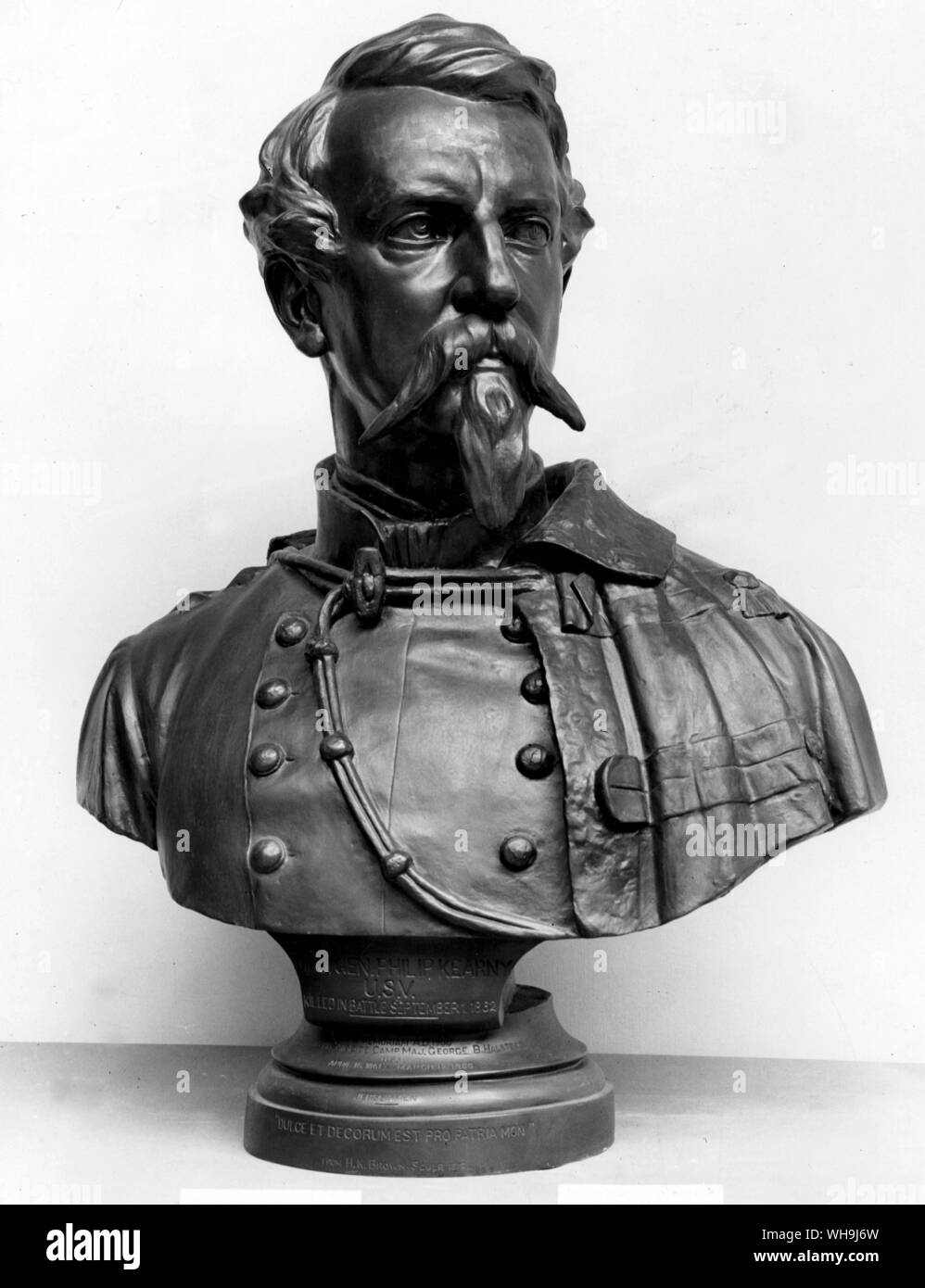 Philip Kearny (1814-1862), US-amerikanische Führer. Im Jahr 1859 diente er in der Armee von Napoleon III. in Italien und erhielt das Französische Croix de Guerre für seine Taten. Stockfoto