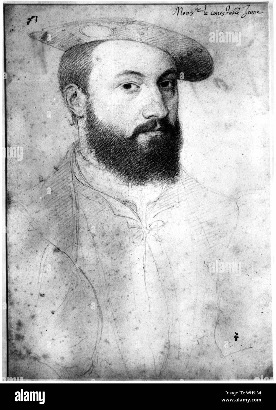 Montmorenag, als junger Mann von clouet. Stockfoto