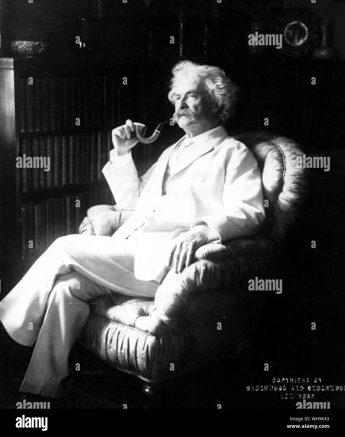 Mark Twain US-Schriftsteller und Journalist 1835-1910 Stockfoto