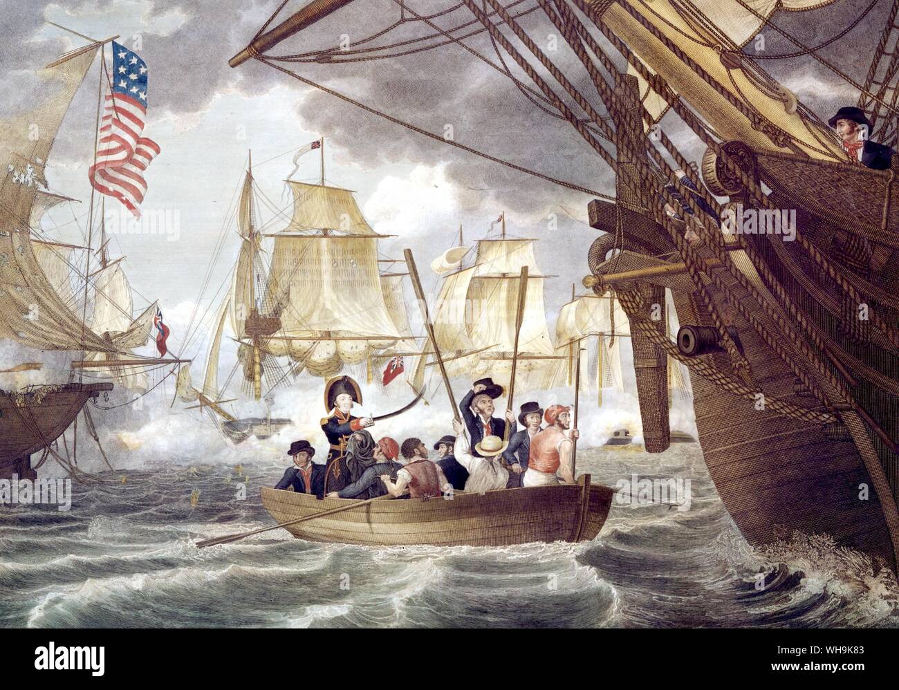 Birke Perry's Sieg am Erie See 1813 Stockfoto