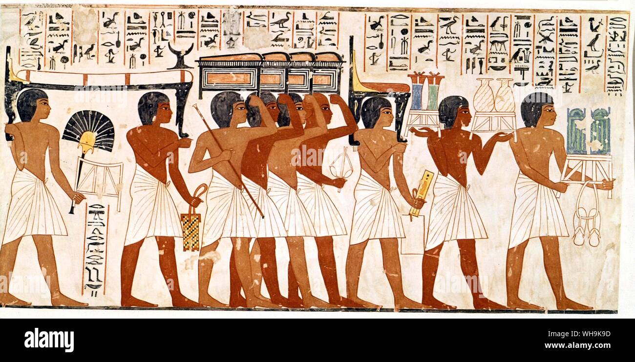 Antike Ägyptische Malerei Stockfoto