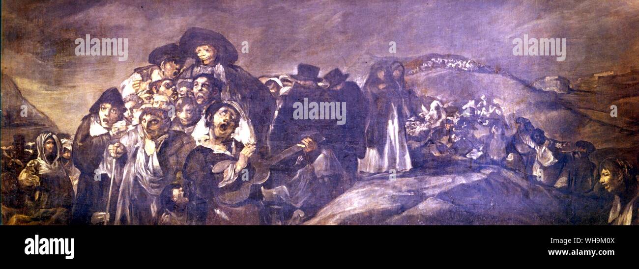Festival von San Isidro eines der schwarzen Gemälde 1819-23 Stockfoto