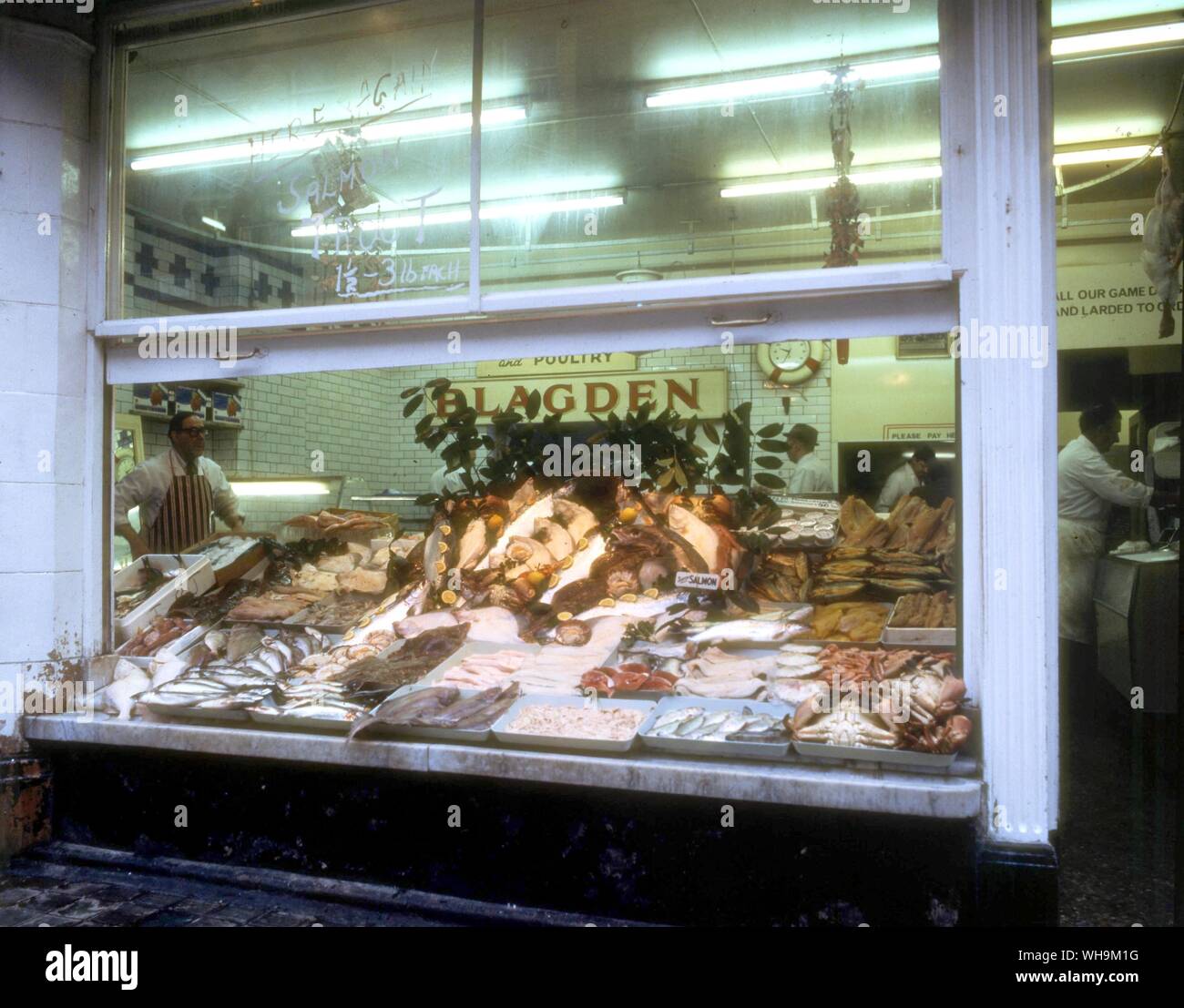 Fischgeschäft Stockfoto