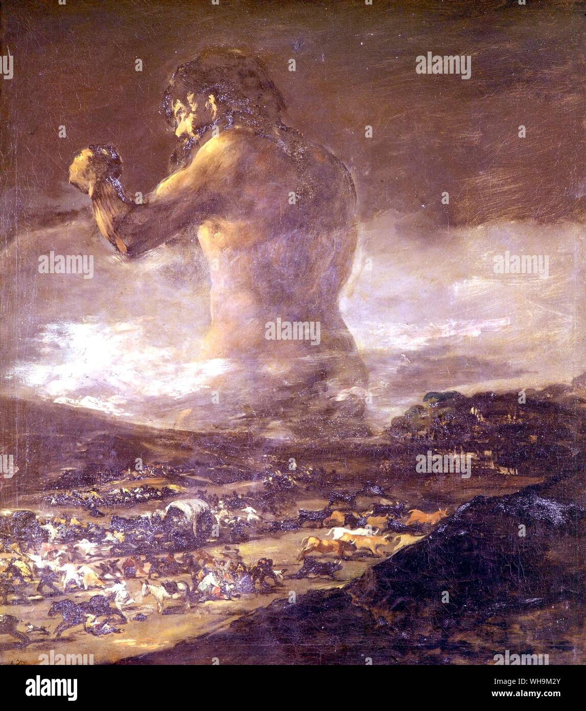 Der koloss oder Panik Stockfoto