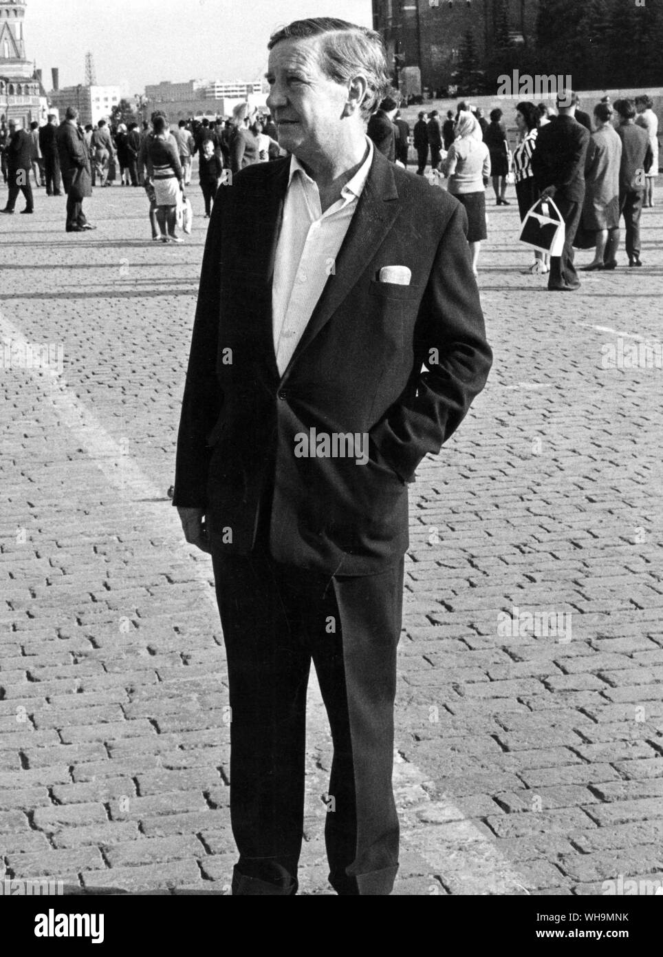 01.10.1967: Kim Philby (1912-1988), British Intelligence Officer von 1940 und der sowjetischen Agenten von 1933. Foto auf dem Roten Platz in Moskau. Stockfoto