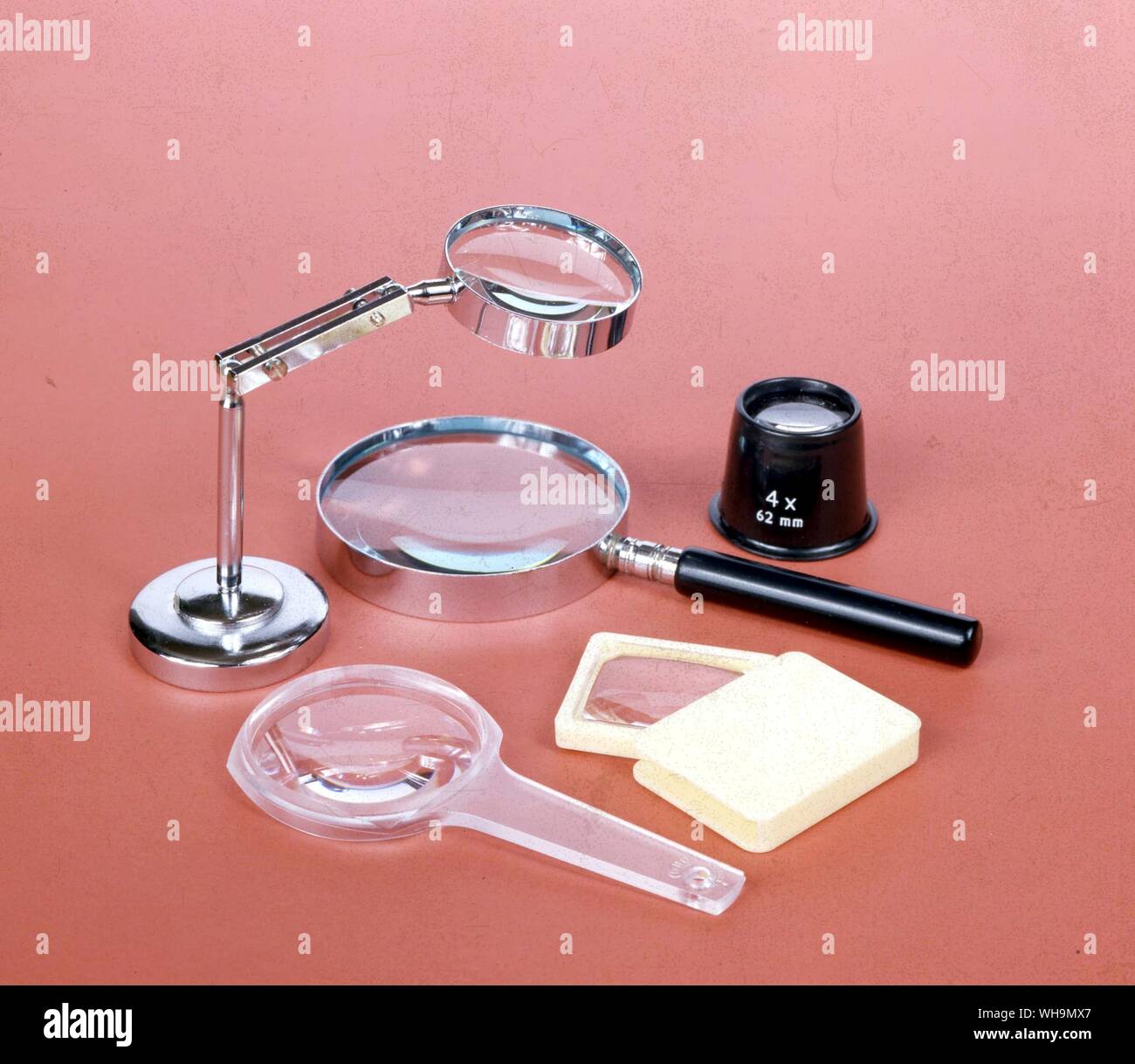 Briefmarkensammeln Ausrüstung Stockfoto