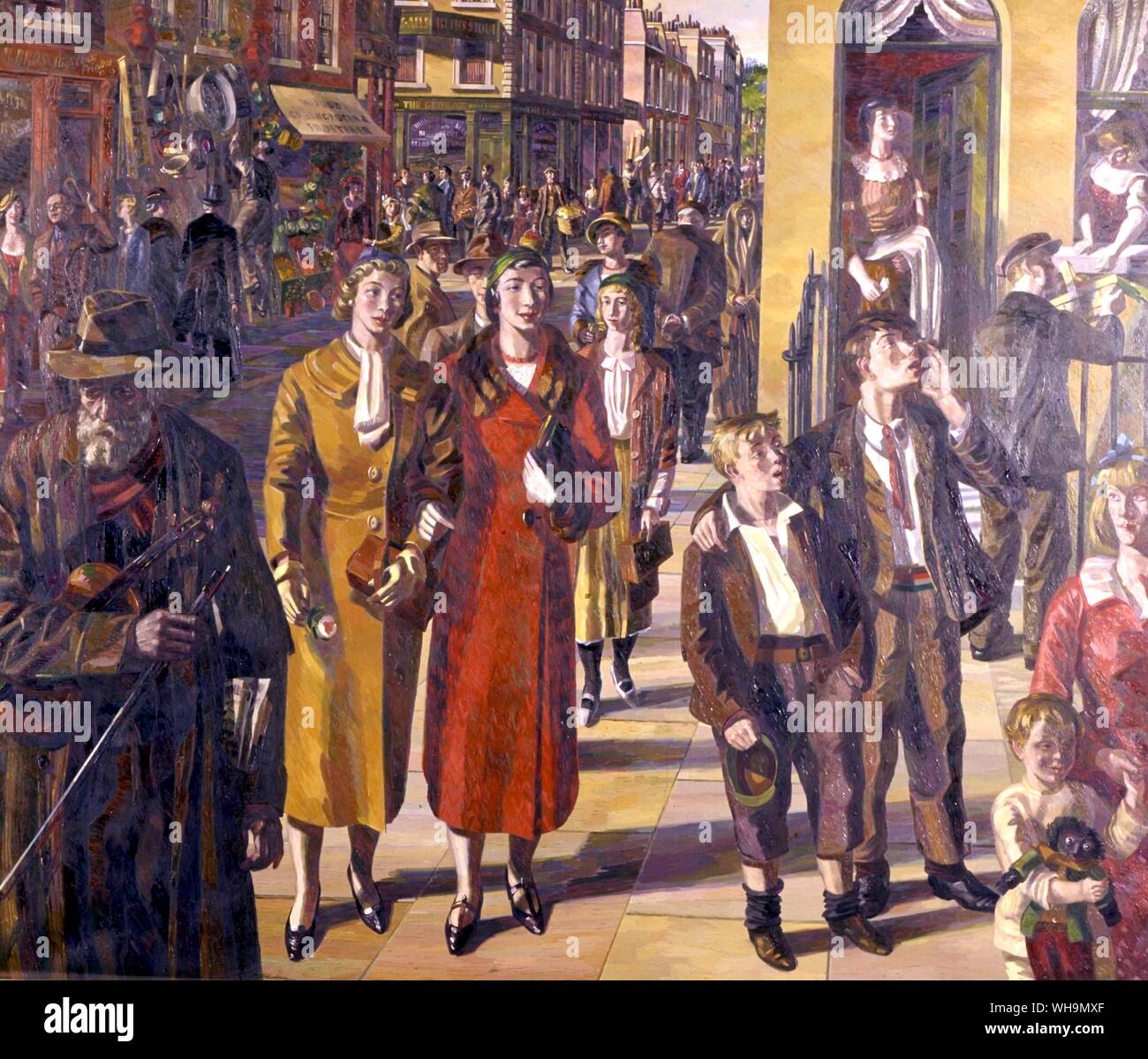 Street Scene 1933-9 Stockfoto