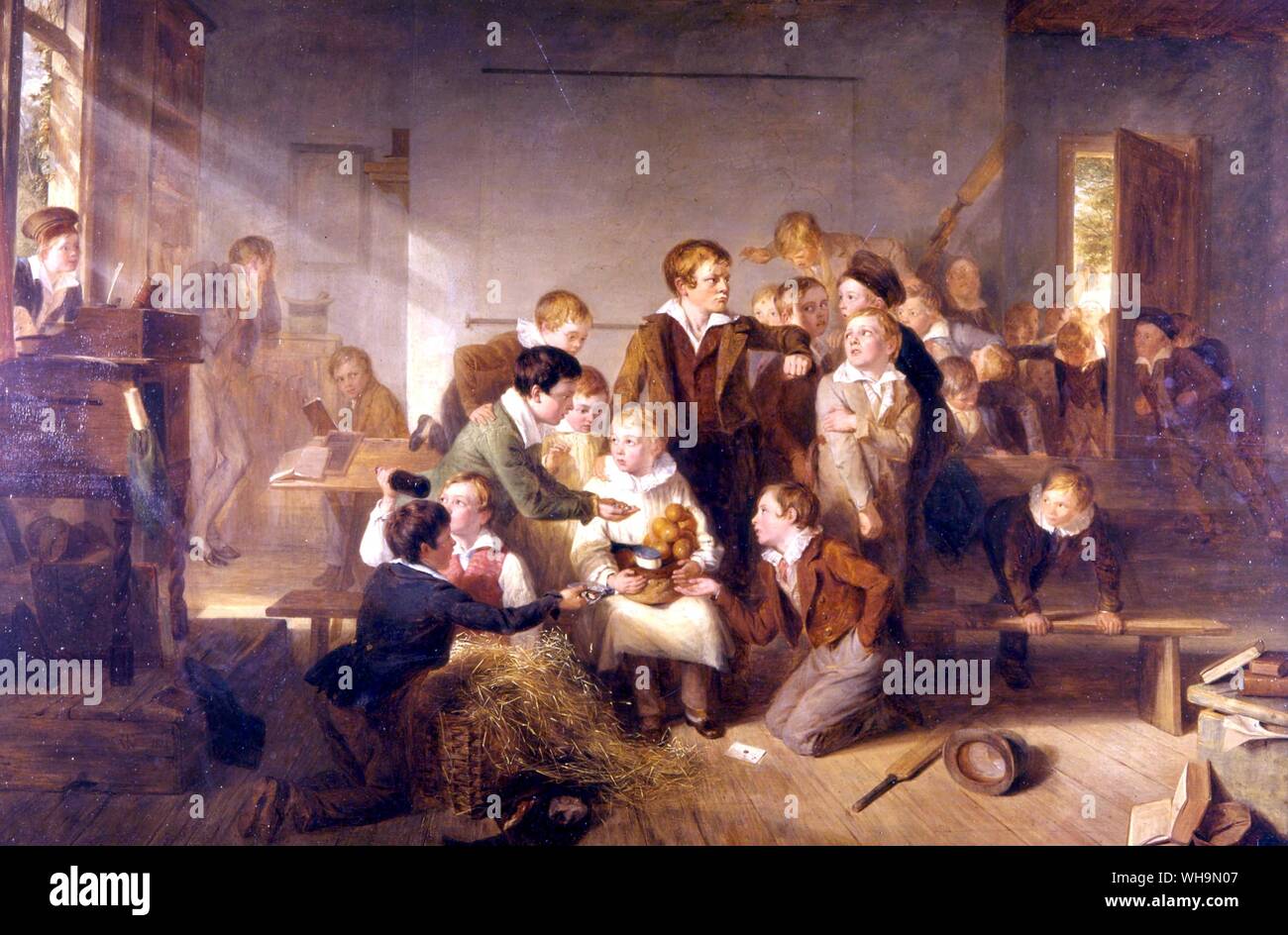 Der Junge mit vielen Freunden von Thomas Webster 1841 Stockfoto