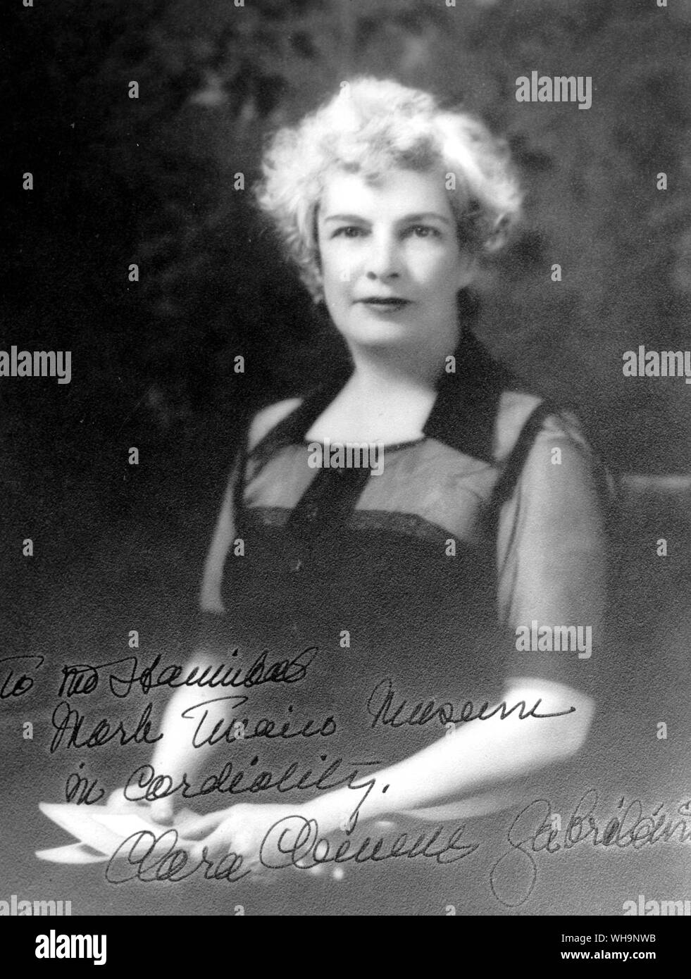 Clara Clemens-Foto von Mark Twains Biographie Stockfoto