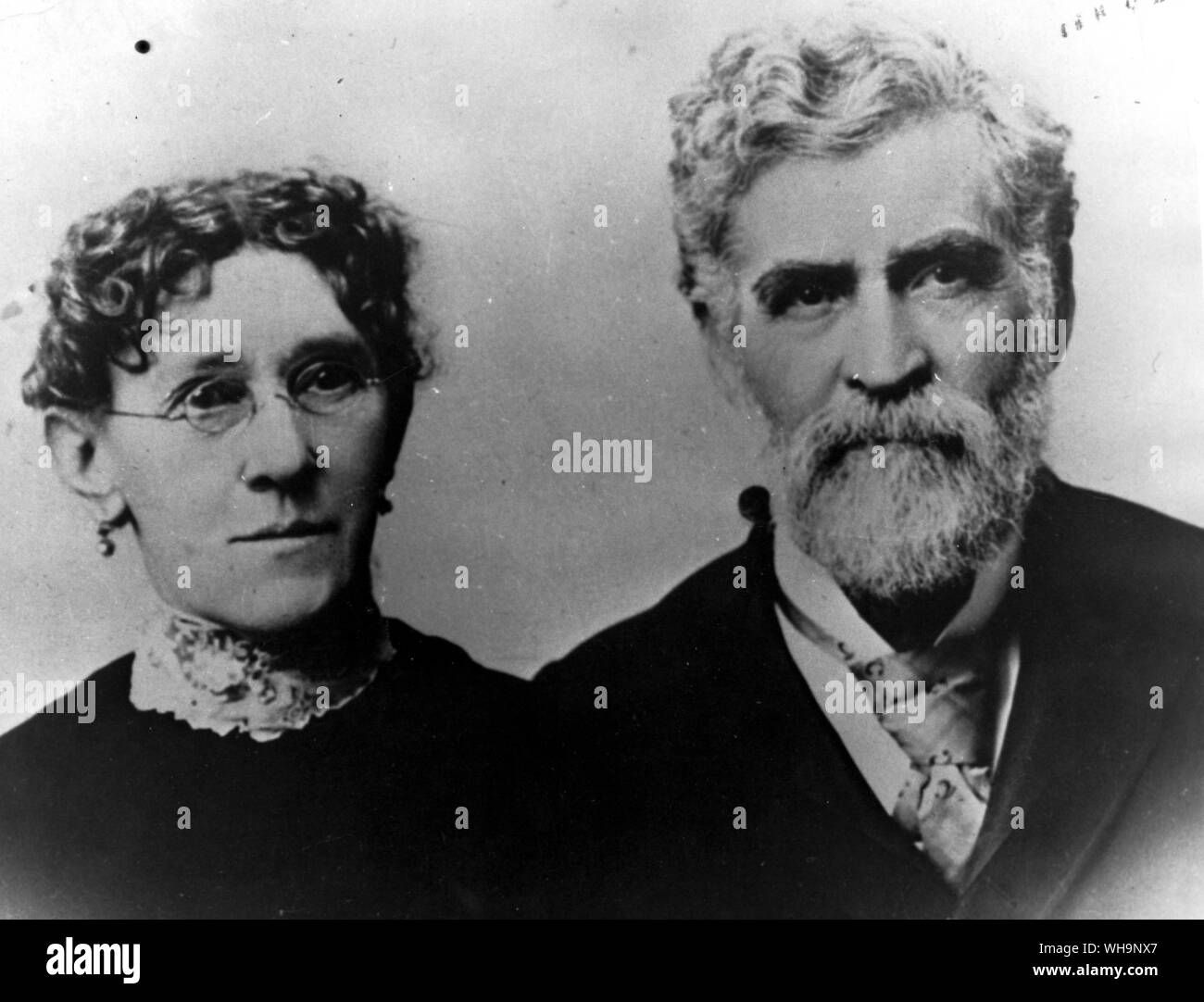 Orion und Mollie Clemens-Foto von Mark Twains Biographie Stockfoto