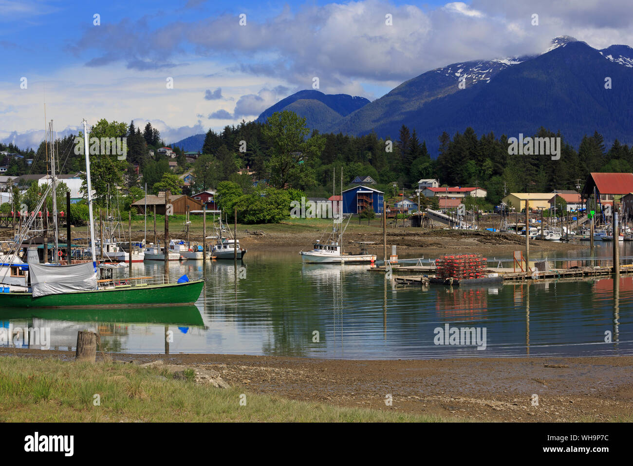 Vertrauen Hafen, Wrangel, Alaska, Vereinigte Staaten von Amerika, Nordamerika Stockfoto