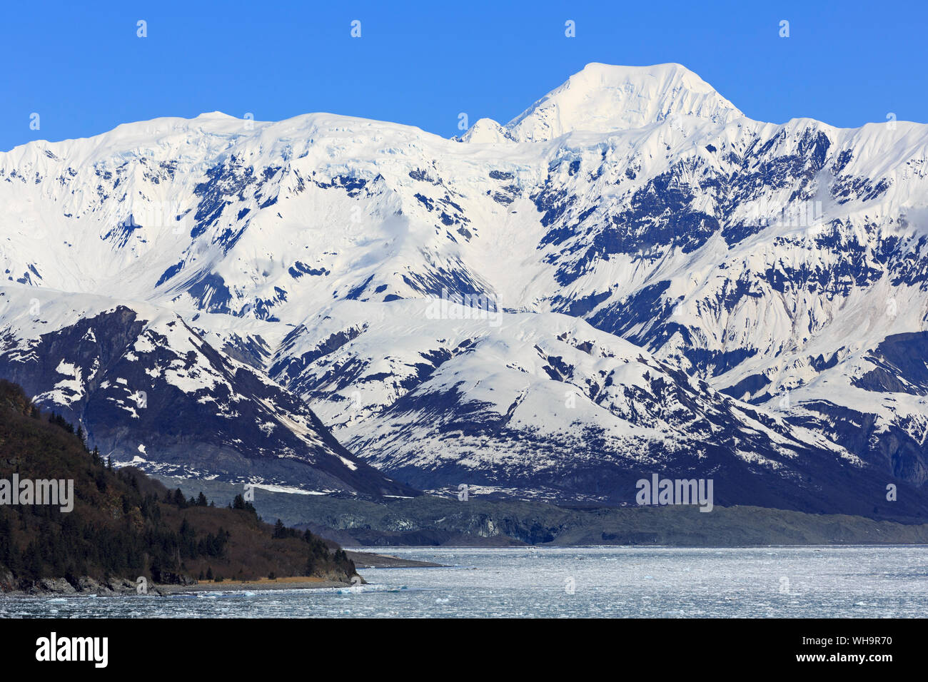 Hubbard Gletscher, Ernüchterung Bay, Alaska, Vereinigte Staaten von Amerika, Nordamerika Stockfoto