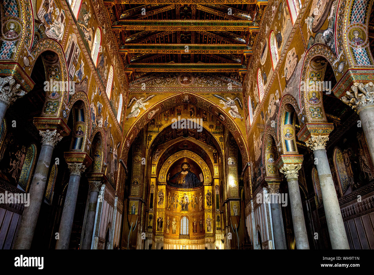 Die Kathedrale Santa Maria Nuova, Monreale, Sizilien, Italien, Europa Stockfoto