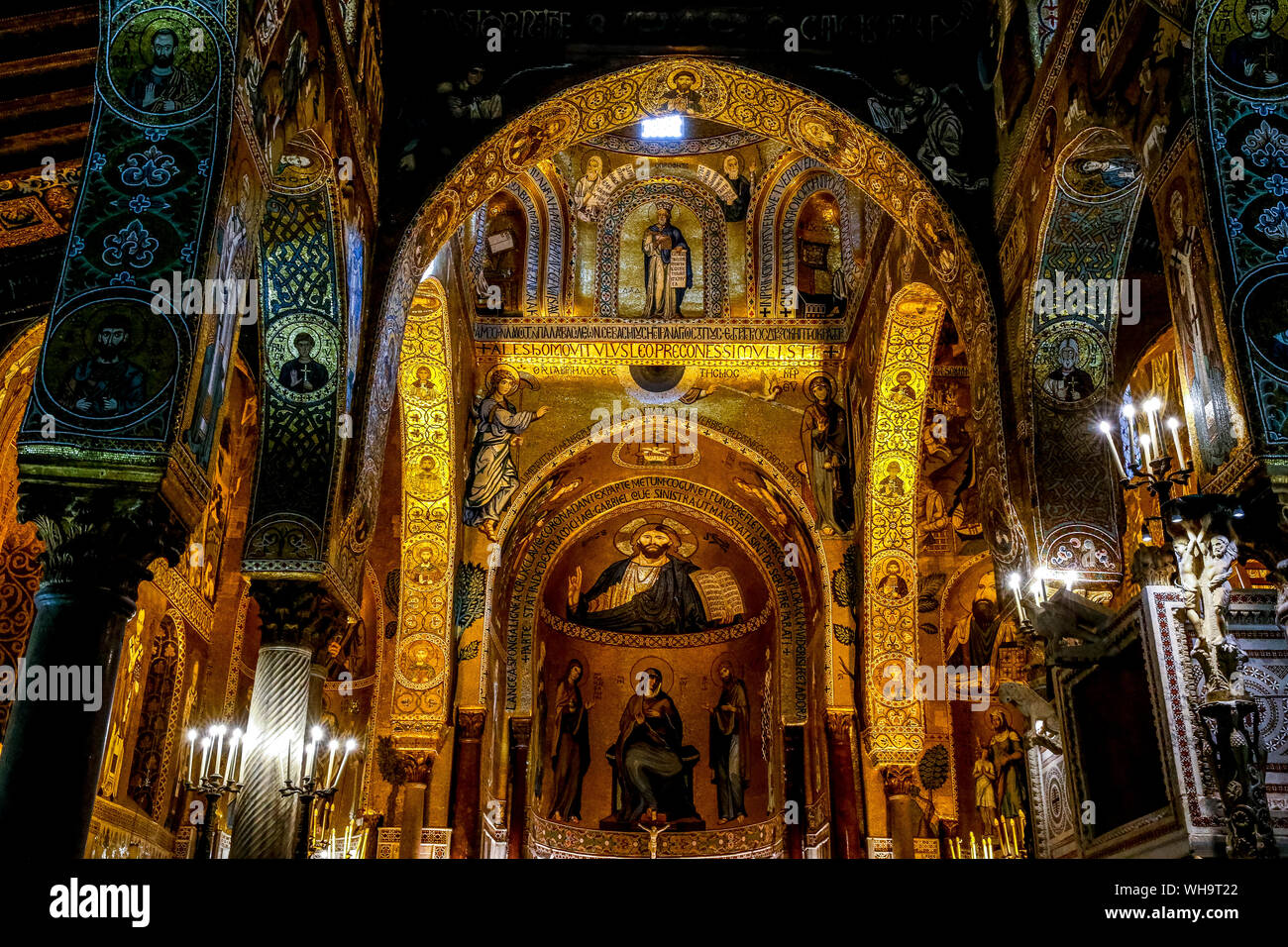 Pfalzkapelle, Palermo, Sizilien, Italien, Europa Stockfoto