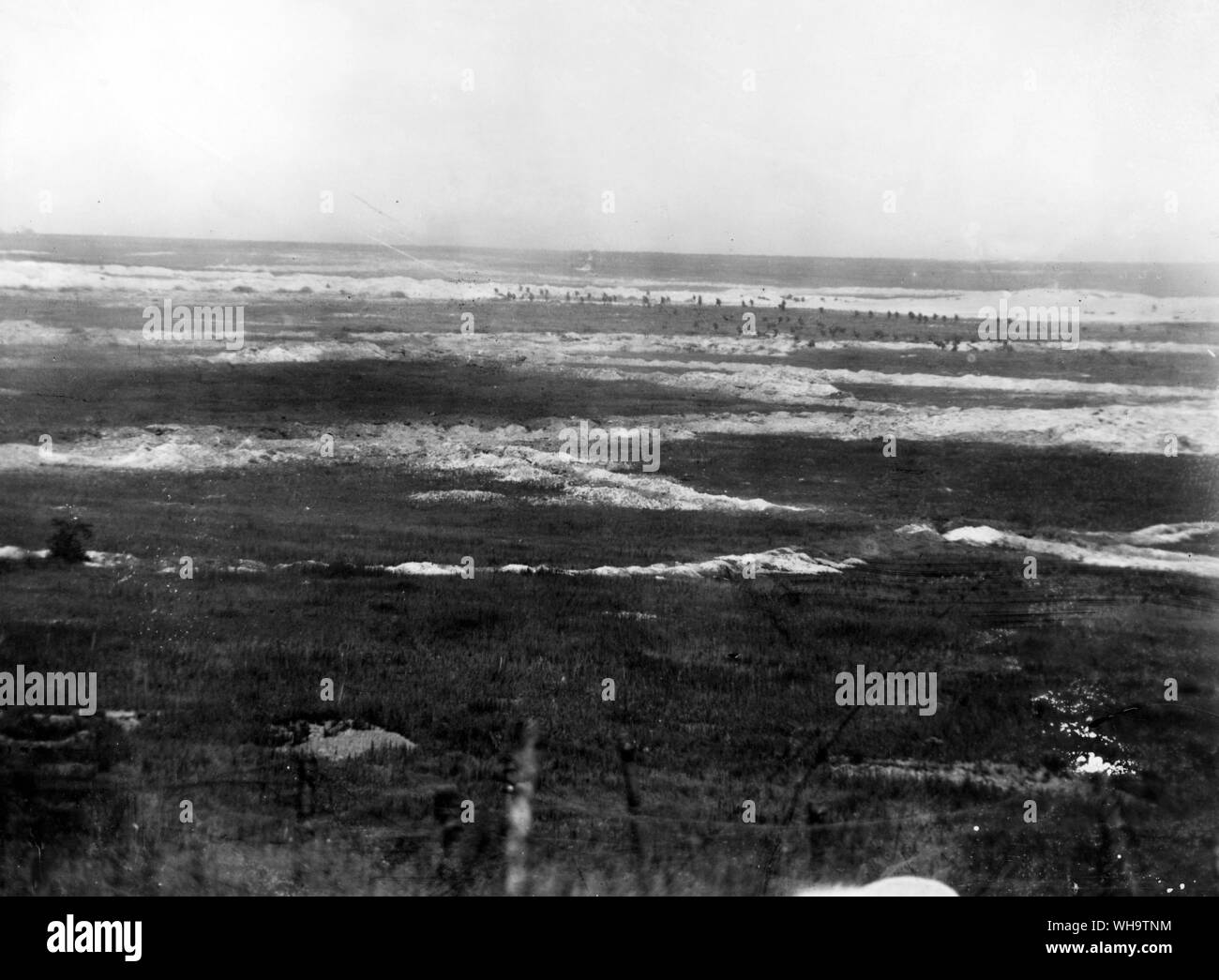 WW1/Frankreich: Britische Truppen angreifenden Deutschen Schützengräben nr. Mamet. Stockfoto