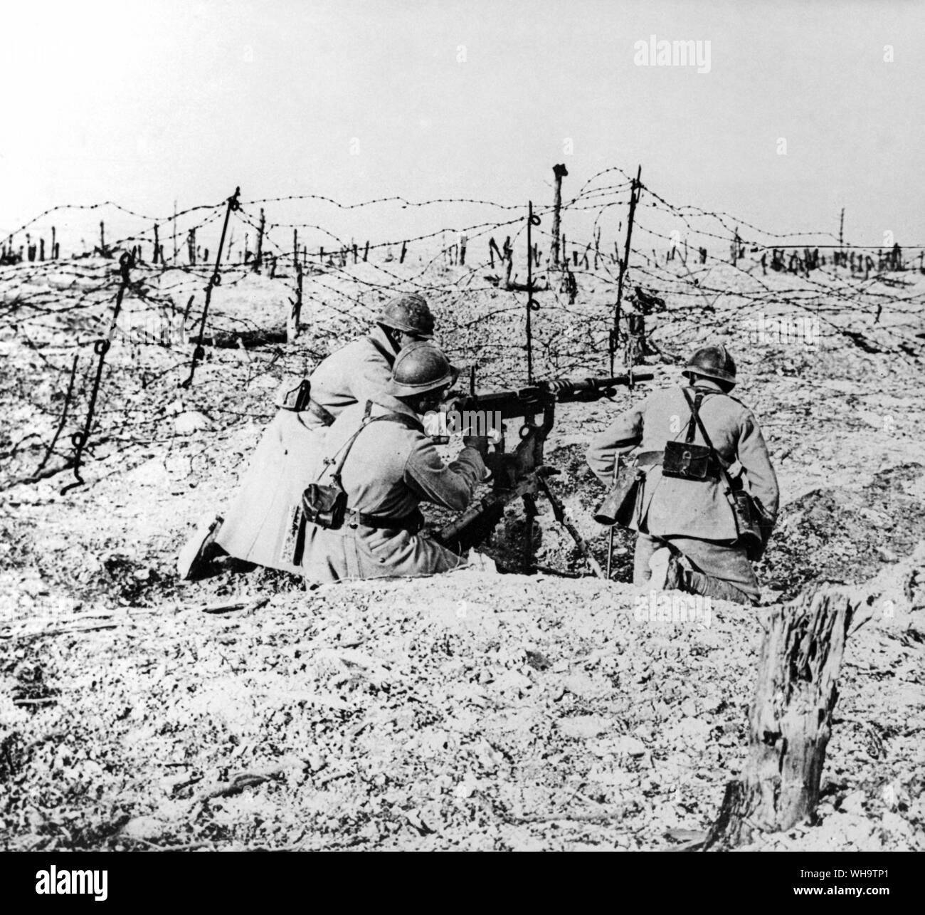 WW1/Frankreich: Grabenkämpfe. Stockfoto
