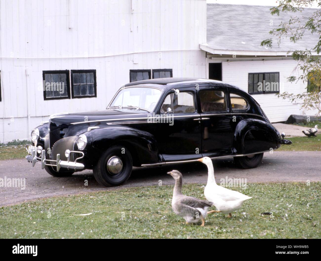 Dies ist die 1940er Version des Lincoln Zephyr V12-Limousine, entworfen von E.T. Gregorie Stockfoto