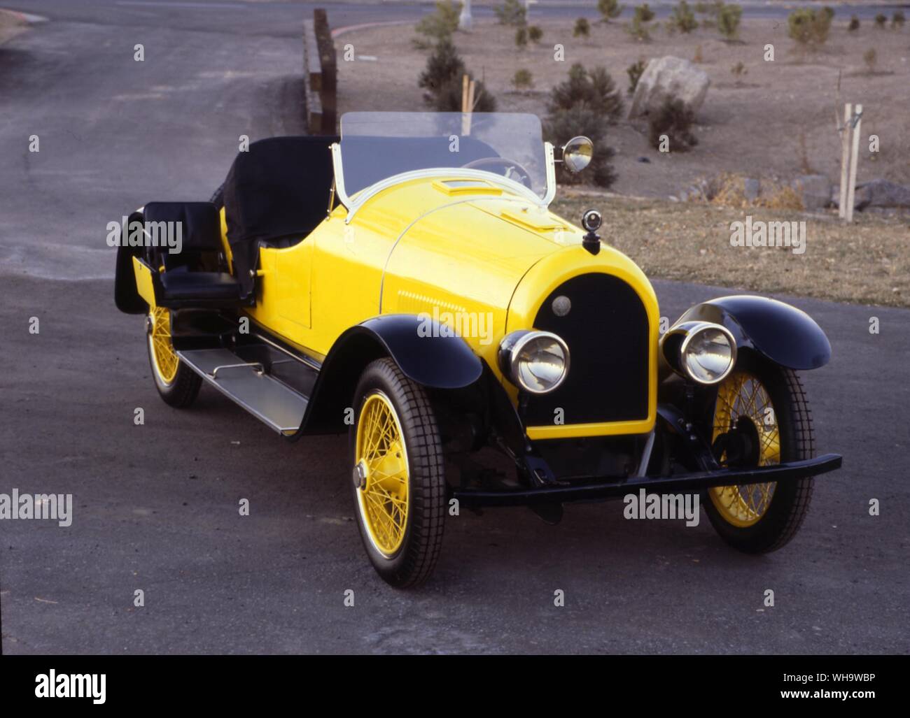 1927 Kissel Modell 55 Sechszylinder Coupé Roadster mit ausziehbarem 'Mutter-in-Recht' Sitz auf dem Trittbrett Stockfoto