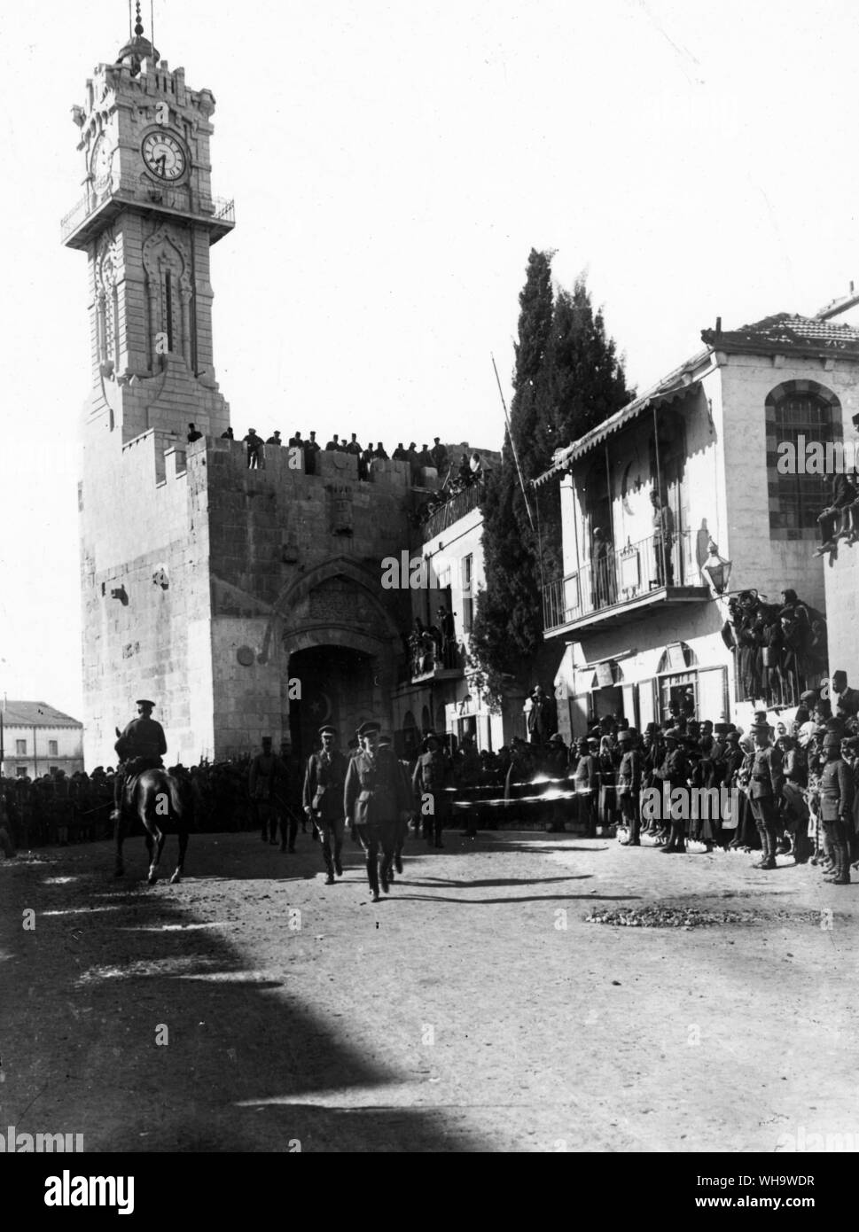 WW1: die Allenby offiziellen Einzug in Jerusalem. Stockfoto