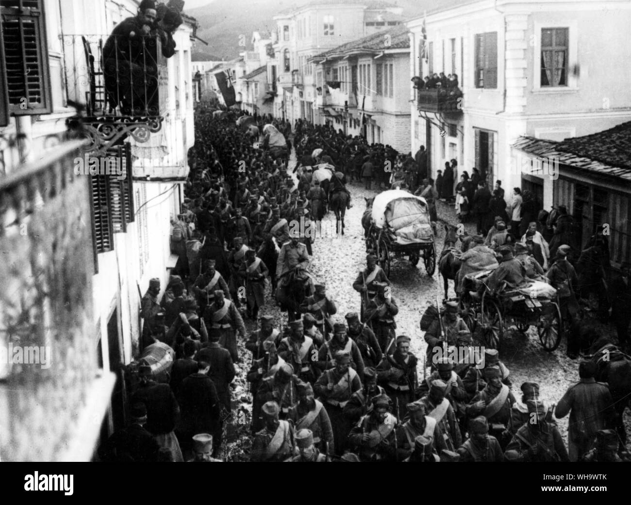 WW1/der Balkan. Erfassung von Monastir. Stockfoto