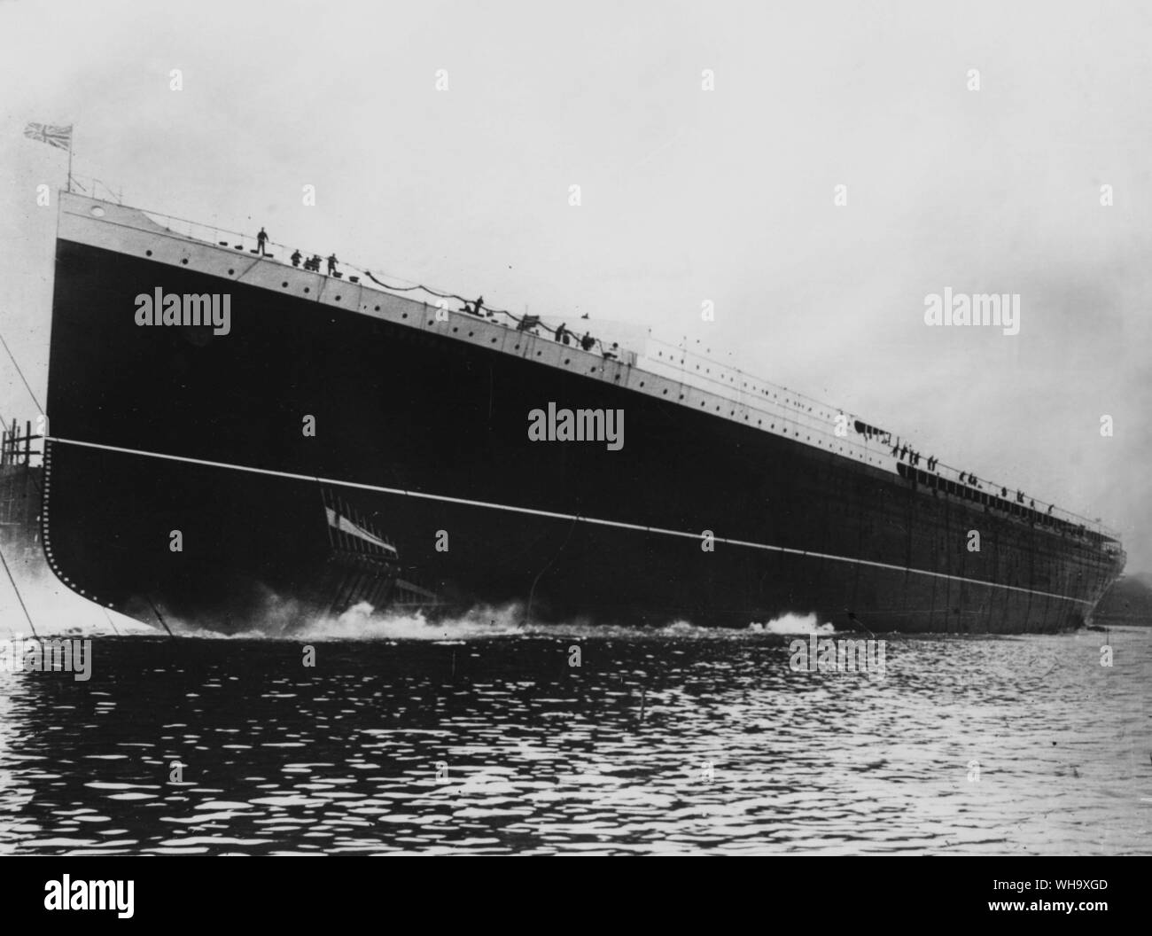 WW1: Das britische Schiff, die Lusitania Stockfoto