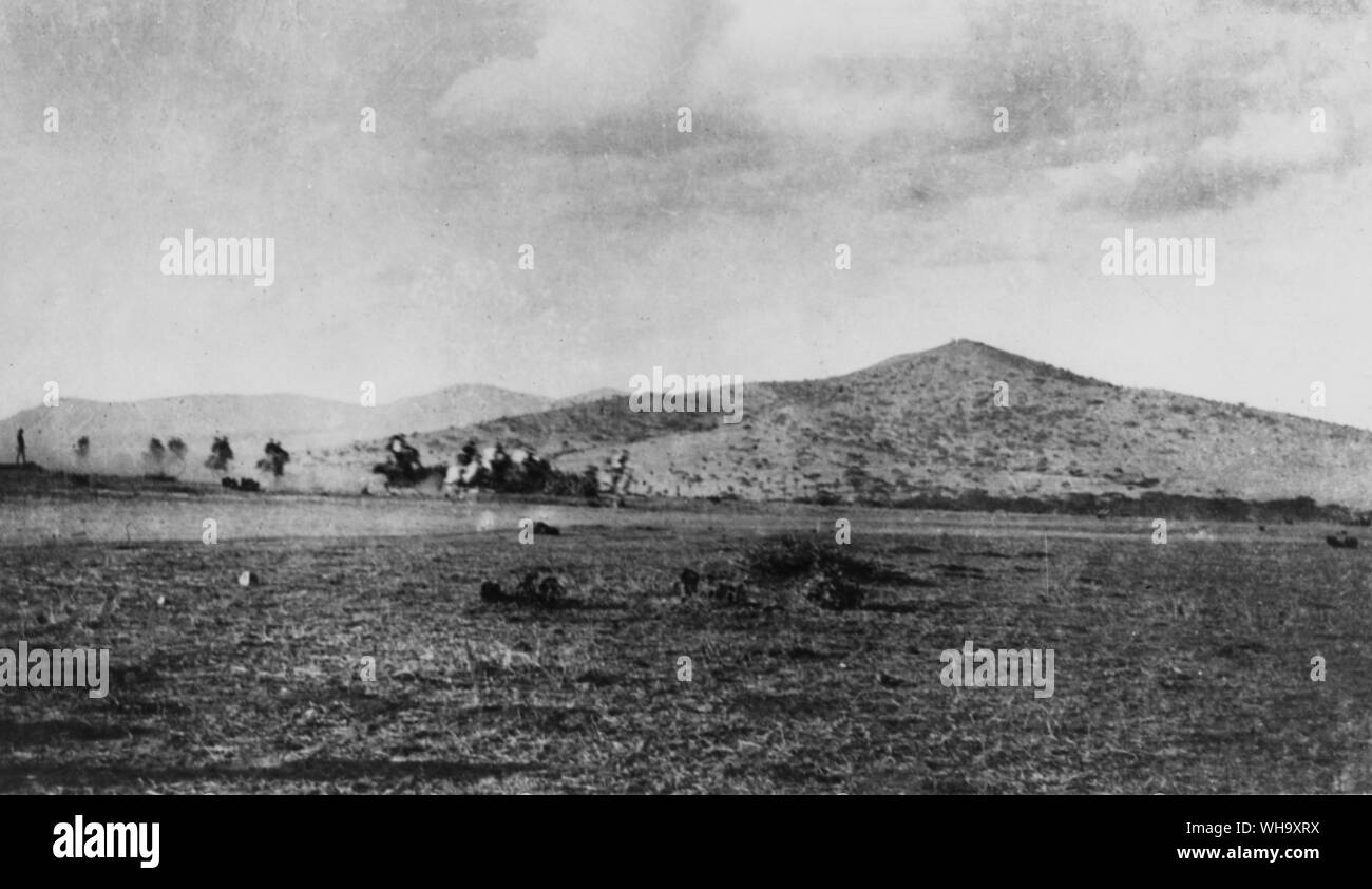 WW1: Nagasini Hill. Eine deutsche Position am 6. März 1916 besetzten, durch allgemeine Stewart auf dem Marsch nach Moshi. Tansania. Stockfoto