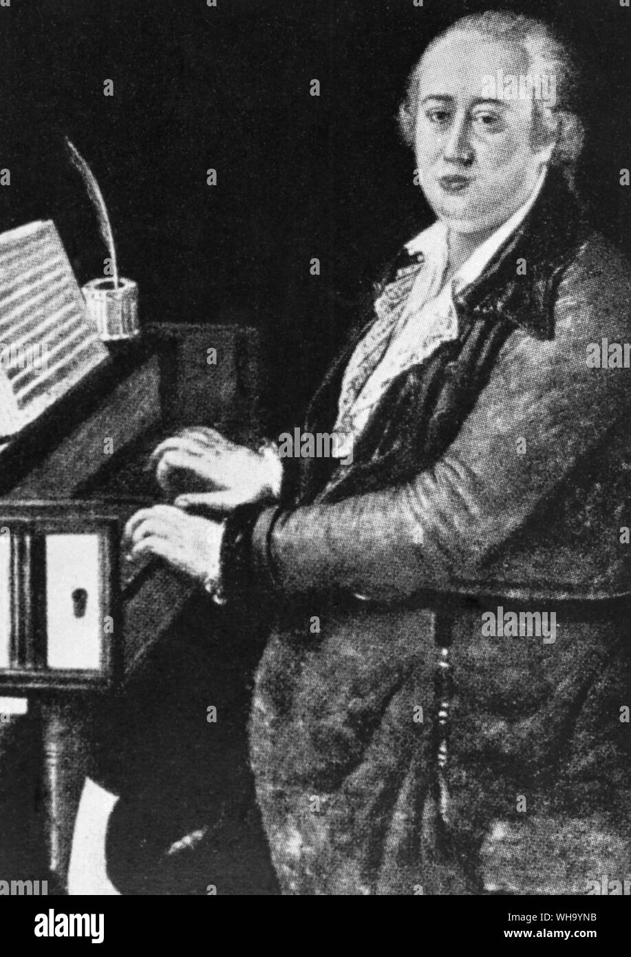 Domenics Cimarosa, 1749-1801 Stockfoto
