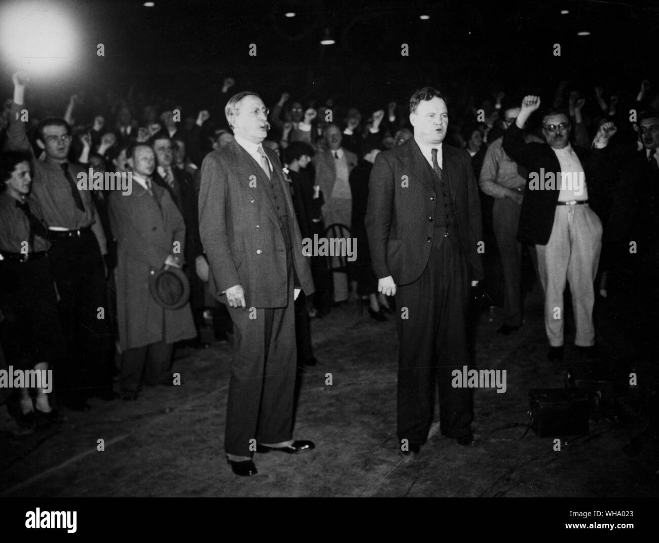 Charles de Gaulle erklärt seine Bereitschaft, die Regierung in Frankreich, 1961. Stockfoto