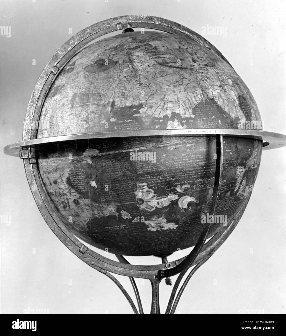 Martin Behaim's Globe von 1492 Stockfoto
