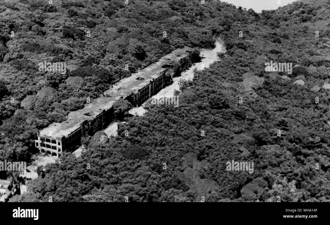 WW2: (Bildunterschrift nicht verfügbar), japanischen Lager im Dschungel? Stockfoto