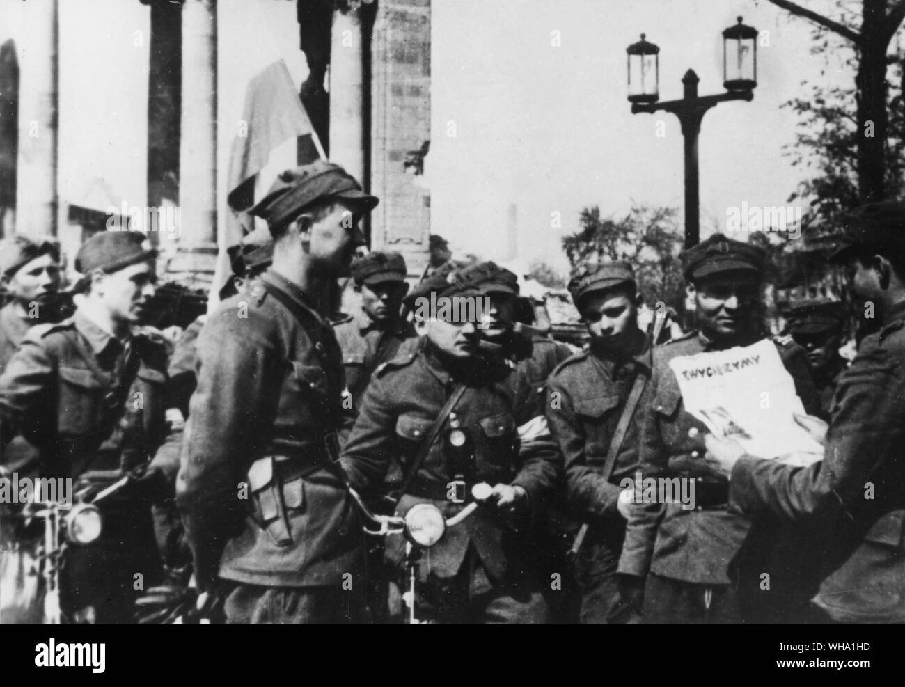 WW2: polnischen Krieg Bilder. Soldaten Stockfoto