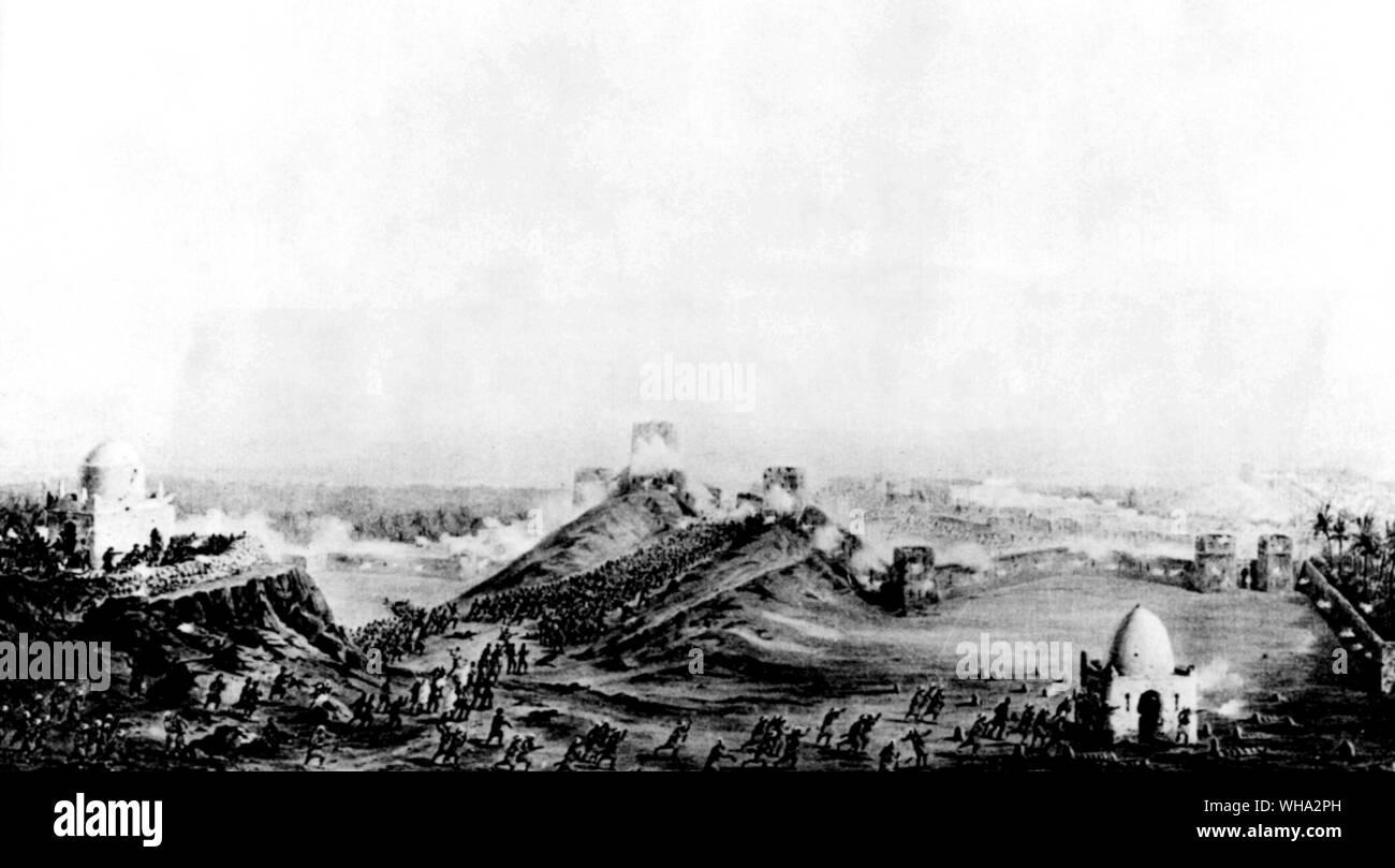 Assaut de Laghouat. 1. Dez. 1852. Französische Fremdenlegion. Stockfoto